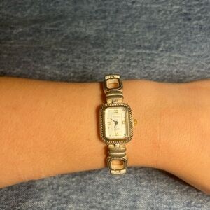 Vintage Geneva Silver and Gold Women's Watch